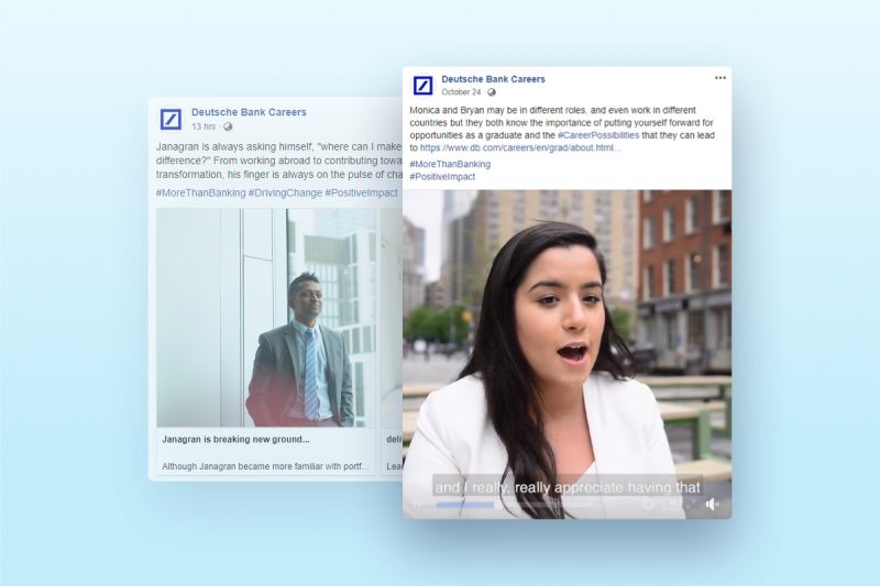 Deutsche Bank - Employer Branding on Facebook
