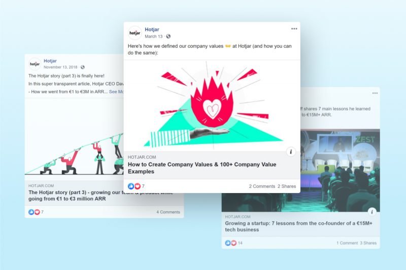 How Hotjar does Employer Branding on Facebook