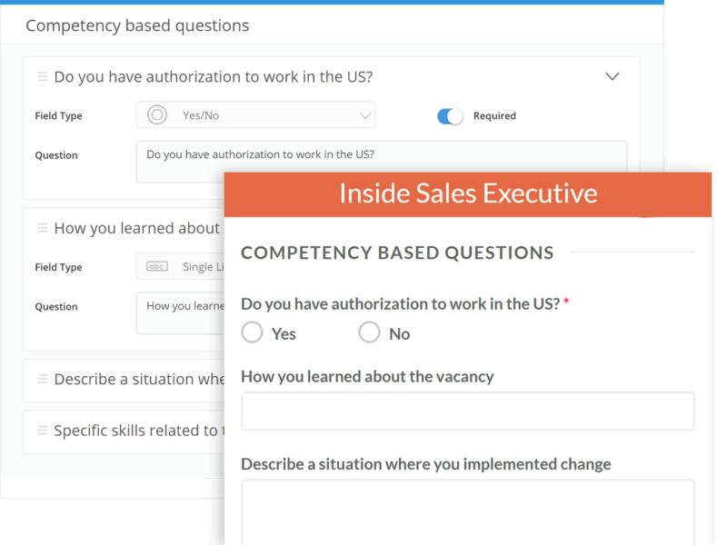 attach questionnaires