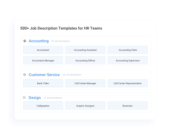 Choose from 500+ job description templates