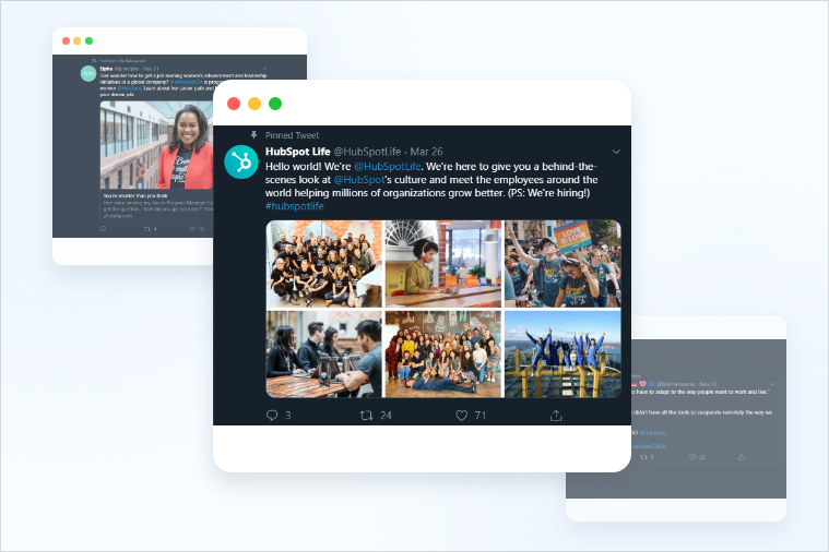 HubSpot - #3 Best Example of Employer Branding on Twitter