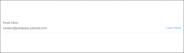 Jobsoid Email Address for your company