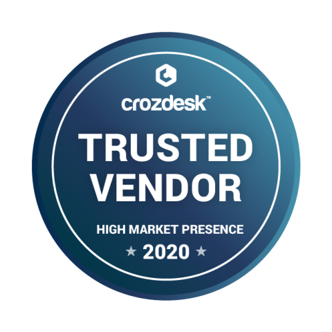 Jobsoid receives Trusted Vendor - High Market Presence 2020 Badge from Crozdesk