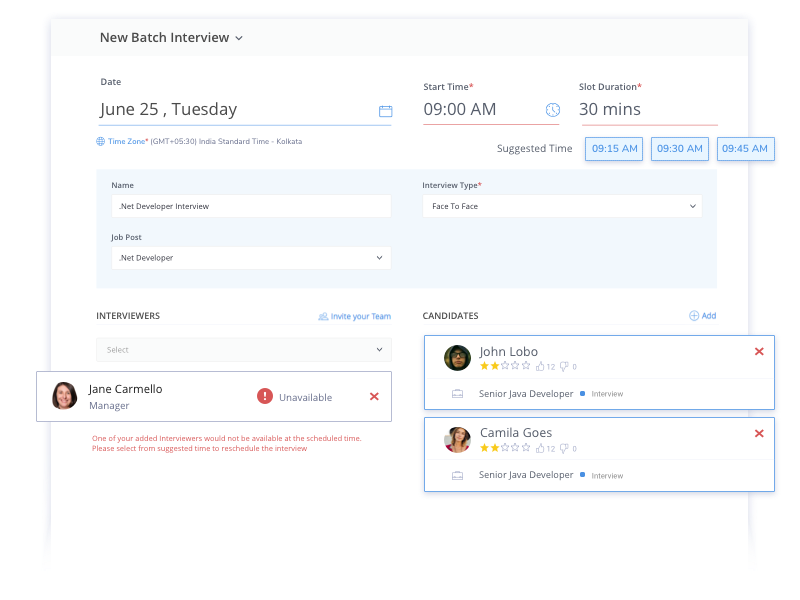 Smart Interview Scheduling